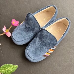 Spanish Slip On shoes blue suede leather sz 25